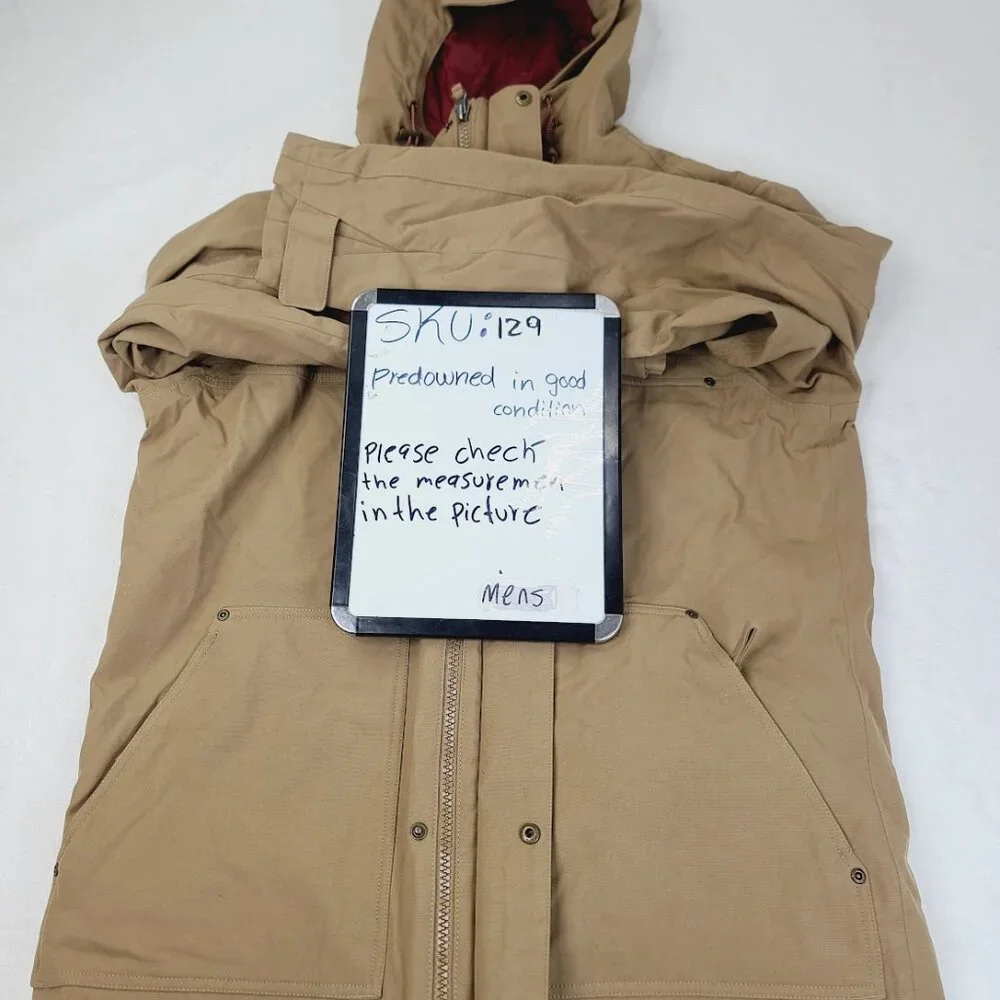 Columbia Men's Tan Interchange Hooded‎ Catacomb Crest Winter Parka Jacket Size M